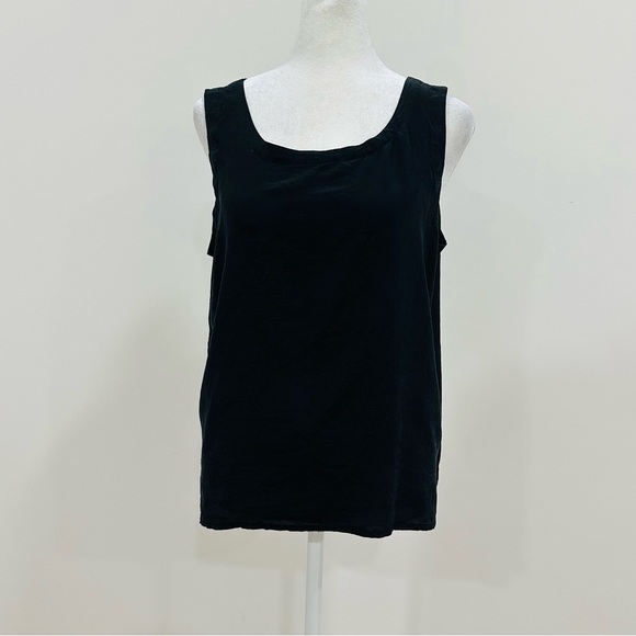 Fenn Wright Manson‎ Womens Top Size L Black 100%Silk Sleeveless Casual Shirt - Picture 1 of 7